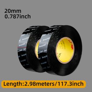 TEMU 12롤 블랙 필름 강력한 투명 나노 양면 테이프, 고점도 잔여물 없는 드릴 없는 접착제, 유리 초강력 양면 테이프, 가정용 다기능 열에 강한 테이프, 자동차 레벨링 글루, 스크랩북 용품, 양면 테이프 울트라 스트렝스, 차량 레벨링 글루, 학교 용품