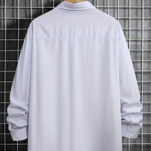 TEMU 플러스 사이즈 포멀 긴팔 버튼업 셔츠