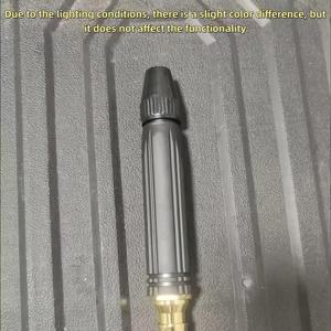 TEMU 2배 강력 고압 세차 건 - 휴대용 고압 물총, 내구성 좋은 플라스틱 바디, 조절 가능한 정원 호스 노즐, 및 자동차 강력한 세척에 적합 | 인체공학적 핸들과 금속 C를 장착한 다용도 스프레이어