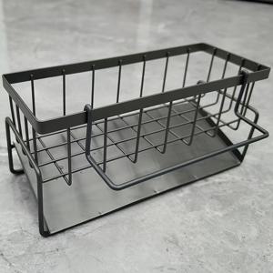 TEMU 정밀 제작, 스테인리스 스틸 주방 싱크대 정리대와 행주 거치대 - 스펀지, 비누, 브러쉬 및 천을 위한 공간 절약형 수납 랙