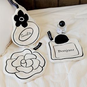 TEMU 프렌치 스타일 모던 코랄 타월 3팩 - 고흡수성 두꺼운 걸이형 손수건, 욕실용, 부드럽고 털 빠지지 않는 차꽃(동백) 디자인, 우아한 인테리어용|수건