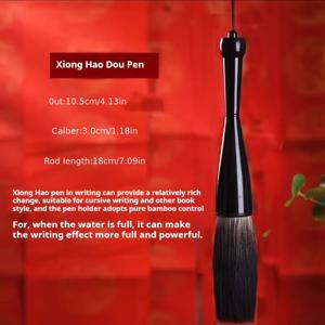 TEMU 울프 헤어, 양털, 대형 그립 및 리프팅 핸들이 있는 버킷 브러시가 포함된 엑스트라 라지 브러시