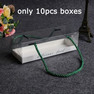 TEMU 10개, 투명 창문 선물 상자 (로프 손잡이 포함), 직사각형 박스, 꽃 & 인형 보관용, 결혼식, 생일, 할로윈, 크리스마스 등 다양한 행사에 완벽한 포장 용기!