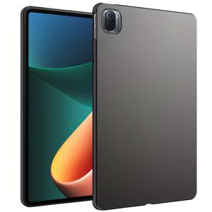TEMU Xiaomi Pad 5 11인치 무광 블랙 실리콘 케이스, 지문 방지 및 방유, 벌집 열 방지, 경량 소프트 쉘, 비즈니스 및 최신 태블릿 사용에 적합, 실리콘 소재로 제작.