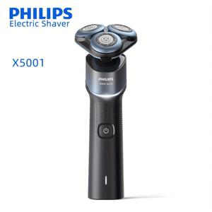 TEMU 필립스 면도기 5000X 시리즈 X5001/00 스킨이즈 기술, 360° 플로팅 포일, 비드 보호 코팅, 27개 날, 56,000 RPM, 1시간 충전, 50분 사용 시간, 여행용 잠금 기능