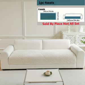 TEMU 스타일 벨벳 소파 커버 1개, 미끄럼 방지, 반려동물 친화적, 모던 스타일, 기계 세탁 가능, 1인용, 2인용, 3인용, 4인용 소파에 적합, 폴리에스터 섬유 원단, 제곱미터당 350-400g, 사계절용