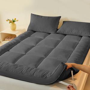 TEMU 접이식 소프트 토퍼 매트리스 바닥 수면 사계절 매트