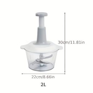 TEMU 프레스 타입 조리기, 고기 분쇄기, 마늘 분쇄기, 고기 분쇄기, 이유식 믹서, 수동 양파 프레스, 야채 커터, 고기 다지기용 플라스틱 주방 도구, 양파와 무, 주방 액세서리, 주방 도구