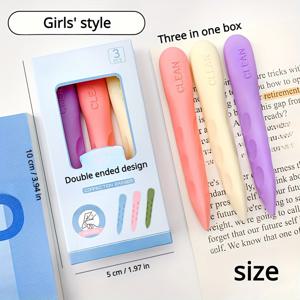 TEMU 컬러 마카롱 지우개 세트 - 무흔적 무잔여 연필 지우개, 컬러 코드 캔디 톤 (,,,,,), 사무용, 모든 종이 유형과 호환 가능