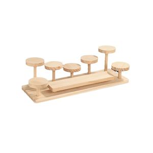 TEMU 솔리드 우드 데스크탑 선반 사무실 책상 다층 수납 아트 영역 화장품 소형 디스플레이 정리 꽃 랙