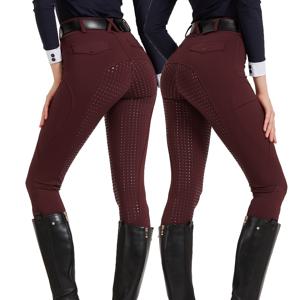 TEMU 풀 실리콘 라이딩 팬츠, 실리콘 미끄럼 방지 기능이 있는 전문가용 승마 퀵 드라이 레깅스, 여성용 타이트 핏 승마 스포츠웨어, 라이딩 레깅스, 신축성 있는 타이츠 (벨트 미포함).