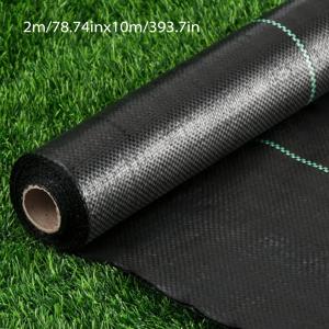 TEMU 헤비 듀티 블랙 부직포 잡초 방지 시트 - 잡초 방지 천 - 2.47Oz/Sq.M 표면 밀도에 대한 내구성 있는 직조 조경 매트, 모든 계절에 적합, 프로젝트용으로 자유롭게 절단 가능, 정원 원예, 잔디 관리에 이상적