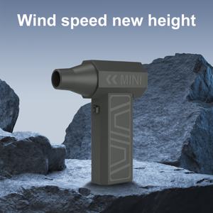 TEMU 105,000 RPM 강력한 먼지 제거 팬 | 브러시리스 모터, Type-C 고속 충전, 충전식 배터리, 5개 교체 가능한 노즐, 휴대용 핸드헬드 디자인, 사무실 및 가정 청소에 적합|서큘레이터선풍기