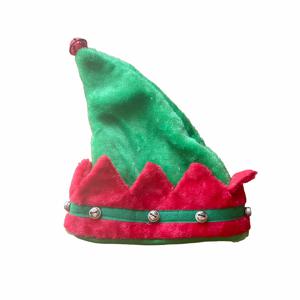 TEMU 징글벨이 달린 엘프 모자 - 레드 & 그린 크리스마스 파티 모자, 골드 액센트, 튼튼한 폴리에스터, 기념 행사, 졸업식, 무대 공연에 적합, 크리스마스 모자, 축제 헤드웨어, 우아한 헤드웨어, 생일모자, 파티모자
