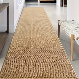 TEMU 1개, 갈색 직사각형 러그, 파인애플 섬유로 만든 직사각형 러그, 파인애플 섬유 모조 시살 직사각형 러그, 북유럽 스타일 세탁 가능한 시살 도어매트, RV 매트, 텐트 매트, 도어매트, 복도 러너, 캠핑 매트, 야외 캠핑, 하이킹, 로드 트립, 발코니 파티오, 정원 뒷마당 잔디 풀장에 적합, 사계절 사용 가능, 3개의 방에 완벽한 선물|캠핑매트