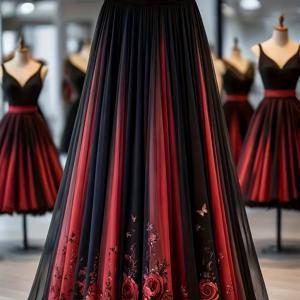 TEMU 빈티지 프렌치 스타일 고급 프린트 드레스, 플로잉 A라인 실루엣과 레이어드 시폰 밑단, 정장 및 세미포멀 이브닝 이벤트, 웨딩, 게스트 파티, 가운에 적합. 사계절 내내 착용 가능|쉬폰원피스