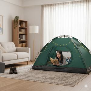 TEMU 한국발송 난방텐트 자동난방텐트 설치쉬운 외풍막이텐트