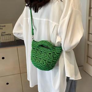 TEMU 여성 데일리 투웨이 뜨개 니트백