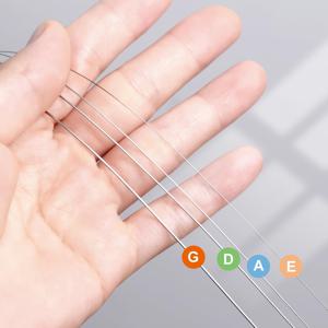 TEMU 4개/세트 바이올린 줄 풀 세트(G-D-A-E), 4/4 3/4 1/2 1/4 사이즈 바이올린용 범용 스틸 줄, 니켈 도금 볼 엔드가 있는 고품질 합성 스틸 코어