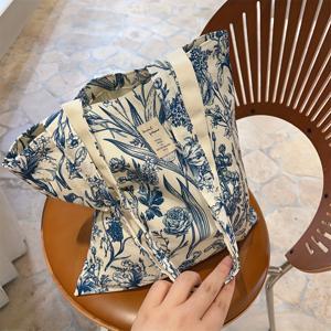 TEMU MSGHER 여성용 보타니컬 염색 캐주얼 토트백 - 가벼운 숄더백, 여성용, 여행, 일상 사용 - 세탁기 사용 가능한 부드럽고 스타일리시한 북백