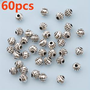 TEMU 120개/60개 랜턴 호박 스페이서 비즈, 랜턴 모양 루스 비즈, 수제 펜트레이션 비즈, 홀 스페이서 비즈, 통孔 루스 비즈, 목걸이, 팔찌, 키체인 제작 액세서리, 헤어 뜨개질 공예 액세서리에 적합