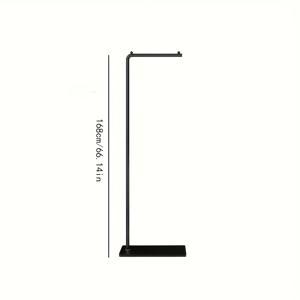 TEMU 북유럽 스타일 독립형 코트 행거 - 침실에 간편하고 실용적이며, 모던 폴형 수납 및 모자 걸이.