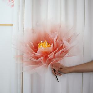 TEMU 40cm 대형 리얼리스틱 모란 꽃 - 웨딩, 장식용 풀 인조 모란 - 생동감 넘치는 인조 꽃, 이벤트 장식, 관리 불필요