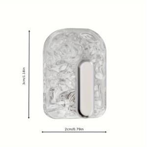 TEMU 9pcs 현대식 드릴 없음 벽걸이 - 투명한 텍스처된 플라스틱, 쉬운 설치, 벽에 손상 없음, 주방 및 욕실 보관에 이상적, 치약, 빗자루 등 치약, 빗자루 등 보관, 욕실 정리 및 보관, 후크