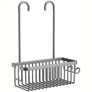 TEMU 샤워 캐디 걸이형 욕실 정리대: 내부 샤워용 방청 선반 - 드릴링 없이 샤워헤드 위에 걸 수 있는 선반 - 샴푸 비누용 욕실 선반|화장실선반