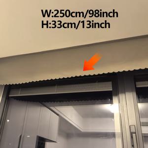 TEMU 1개 무드릴 커튼 - 자가접착식 상단 차광 창문 커버, 거실/침실/사무실용 실내 어둡게 보온 창문 드레이프, 쉬운 설치, 프라이버시 윈도우 쉐이드, 모던한 브러쉬드 패브릭 질감, 고품질 소재, 홈 데코레이터용 스타일리시 창문 장식