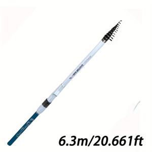 TEMU 휴대용 스피닝 낚시대 4.5m/5.4m/6. 록 낚시 하드 카본 파이버 서핑 로드 피딩 로드