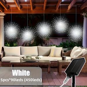 TEMU 태양광 조절 가능한 매달린 불꽃놀이 빛 스트링, 빛나는 8가지 모드, 정원 결혼식 및 크리스마스 파티에 적합, 다양한 장면에 적합, 크리스마스 장식의 새로운 선호품. (11개의 축제에 적합), 할로윈 태양광 라이트, 태양 모양 라이트, 크리스마스 라이트 야외 태양광