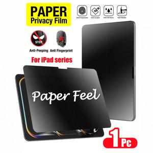 TEMU iPad 11세대 및 iPad 10세대 (2022년형, 10.9인치)용 프라이버시 스크린 보호 필름 1개. Face ID 및 Apple Pencil 호환, 종이 같은 촉감, 무광 마감, 유연한 스크래치 방지 기능 제공