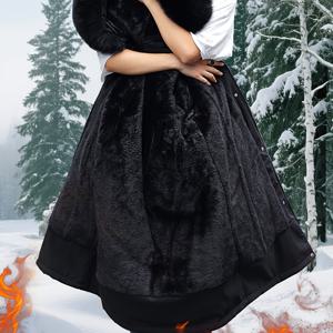 TEMU 여성용 패딩 롱 코트 - 두꺼운 슬림핏 다용도 아우터웨어