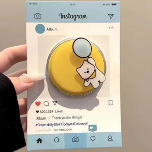 TEMU 귀여운 회전 블루 풍선 강아지 자석 스탠드 | 아크릴 소재, 스타일리시하고 기능성 휴대폰 거치대