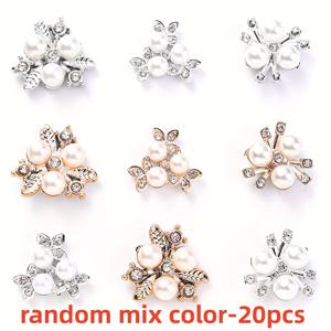 TEMU 2D 플랫 - 20개입 다양한 색상 CCB 플라스틱 플랫백 비즈, 라인스톤 잎 비즈 모양으로 디자인됨, 브로치, 헤어핀, 웨딩 드레스 또는 의류 모자 장식 제작에 적합 (구멍 없음).