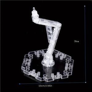 TEMU 건담용 DIY 모델 스탠드, MG, RG, HG 키트와 호환 가능, 투명한 베이스와 조립을 위한 다기능 지지대가 특징입니다.