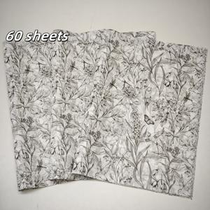 TEMU 20/60장 QOQI 섬세한 제비 & 티슈 페이퍼 - 선물 포장, 방습 의류, 와인 포장, 깨지기 쉬운 물품 보호에 적합한 얇은 장식용 시트, 생일/크리스마스/ 선물용 (우아한)