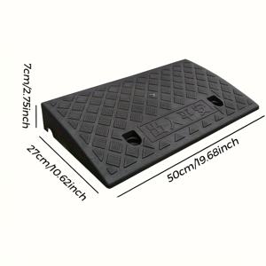 TEMU 차량용 휴대용 경계선 경사로, 보도, 차량 및 애완동물 미용에 적합. 이동 불편함이 있는 주택 소유자에게 이상적 - 야외 사용에 적합 - 노인 및 애완동물 주인에게 훌륭한 선물, 휴대용 플라스틱 도로 속도 감소 장치