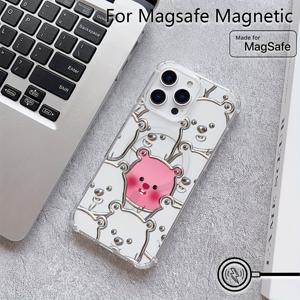 TEMU 아이폰 16 15 14 13 12 11 프로 맥스 미니 XR XS X 7 8 플러스용 귀여운 로포 폰케이스, 충격방지 투명 자석 소프트 TPU 백커버