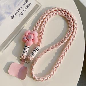 TEMU 5잎 꽃 디자인에 3줄 로프가 달린 크로스바디 스트랩으로 사용 가능, 가방에 적합하며 휴대폰 케이스에 사용 가능, 범용 분실 방지 코드 역할도 함