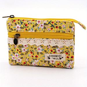 TEMU 2025년 여성용 매력적인 플로럴 패턴 지갑 - 컴팩트한 멀티 컴파트먼트 지퍼 동전 지갑