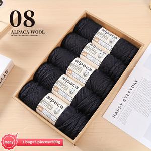 TEMU 세련되고 따뜻한 스웨터, 가디건, 스카프, 모자, 장갑, 울 바지, 무릎 보호대 및 가을, 겨울용 다양한 의류 또는 담요, 쿠션, 카펫, 수제 가방 제작을 위한 고품질 245 니딩 니들 알파카 울 얀|뜨개실