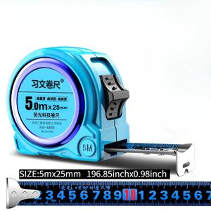 TEMU 5m 7.5m 10m 고정밀 리트랙터블 테이프 측정기 블루 라이트 아이 보호 기능 - 내구성 있는 ABS 수지, 건설, 재봉 및 공예용 두꺼운, 건설 측정 도구 | 리트랙터블 테이프 측정기 | 내구성 있는 테이프 측정기|줄자