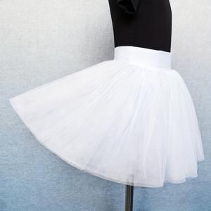 TEMU 화이트 메쉬 언더스커트, 페티코트, 생일 선물 드레스, 귀여운 푹신한 스커트 (생일 파티용), 코스프레에 적합, 롬앤티 스타일, 공연 액세서리로 완벽, 푹신한 스커트