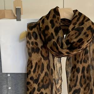 TEMU 여성용 프린트 스카프 숄 - 가볍고 따뜻한 100% 폴리에스터 신축성 목도리 & 헤어밴드, 해변 나들이, 저녁 데이트, 파티용 - 다용도 스타일리시 액세서리