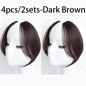 TEMU 4개/2세트 여성용 8자 류하이 헤어클립 - 일상 및 특별한 날에 적합, 스냅 버튼 가발 연장, 빠른 헤어스타일 변환, 짧은 가발 및 대머리용 매끄러운 블렌딩, 한자 헤어