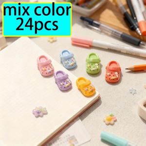 TEMU 24개입 3D 텍스처 레진 크림 젤 참 | 카툰 혼합 레진 크림 글루 DIY 액세서리