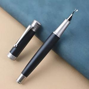 TEMU 용성 수제 연마 롱블레이드 만년필, 두꺼운 1.0mm, 전문가용 고급 캘리그라피 만년필 세트. 잉크 카트리지와 잉크 교체 가능, 부드러운 필기감|캘리그라피