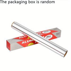 TEMU 1롤 고강도 대형 알루미늄 호일 롤 | 30cm 폭 x 2000cm 길이 - 오븐 사용 가능, 논스틱 베이킹 & BBQ 호일 시트 (그릴, 튀김, 베이킹용) - 상업용 & 가정 주방 사용, 일회용 요리 용지